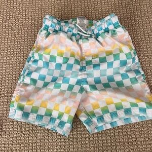 Art Class Blue and Yellow Checkered Shorts